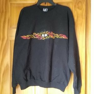 Big Dogs Flames Large Sweatshirt